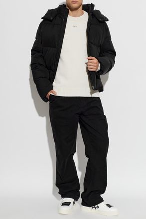 Off-white Jacket With Logo, Mens, Black