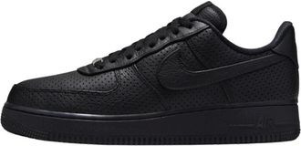 Nike Fitness, Heren, Zwart, 38 1/2 EU, Leer, Air Force 1 Low SP Triple Black Perforated