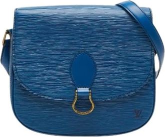 Louis Vuitton Pre-owned Cross Body Bags, female, Blue, Size: ONE SIZE Pre-owned Saint Cloud Epi Shoulder Bag