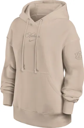 Nike Auburn Neutral Stance Collection Phoenix Nike Womens College Oversized Pullover Hoodie in Brown | 01N505YAUN-7CZ