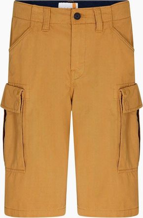 Timberland Mens Solid Patterned Regular Fit Cargo Shorts - Brown - Size: 32/32
