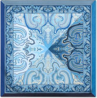 Etro Seidentwill-Einstecktuch mit geometrischem Paisley-Motiv