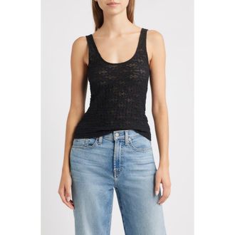 Rails Donya Lace Scoop Neck Tank in Black Lace at Nordstrom Rack, Size Xx-Small