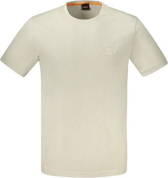 HUGO BOSS Tales T-Shirt - Heren - T-shirts - Beige - M - Katoen - Tops