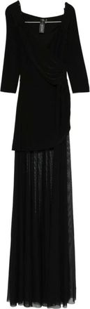 Norma Kamali Dames, Jurken, Zwart, Maat: XS Nylon