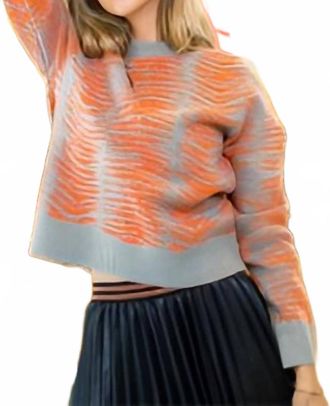 THML Clothing Wildlife Stripes Sweater In Multi