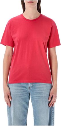 Colorful Standard Licht T-shirt - Dames - T-shirts - Rood - L - Katoen - Tops