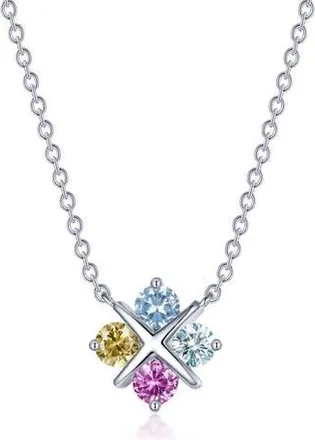 Lafonn Fancy Lab-Grown Sapphire Simple Squad Necklace in Assorted at Nordstrom Rack, Size 20