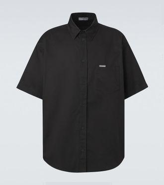Balenciaga Logo cotton twill shirt