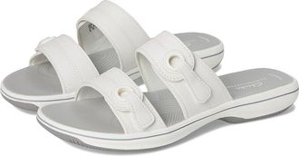 Clarks Breeze Maye Womens Sandals White Synthetic : 10 B - Medium