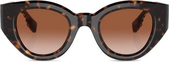Burberry Sunglasses Meadow tinted-lenses sunglasses - women - Acetate - 47 - Brown