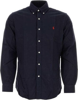 Polo Ralph Lauren Navy Blue Embroidered Logo Shirt