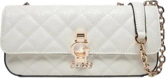 Guess Bessey Crossbody Bag - Dames - Schoudertassen - Wit - ONE Size - Leer - Tassen