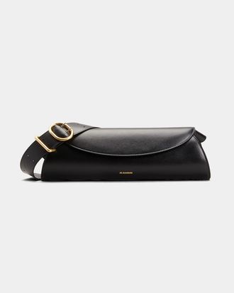 Jil Sander Cannolo Small Napa Leather Shoulder Bag