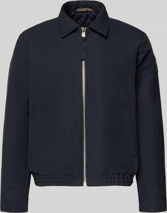 Marc O'Polo Regular Fit Blouson mit Label Patch - Marc OPolo &times; DFB Travel Collection in Dunkelblau, Gr&ouml;&szlig;e 3XL