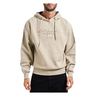 John Richmond Heren, Sweatshirts & Hoodies, Beige, Maat: XL Katoen