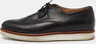 Tod's Tods Black Leather Platform Oxfords