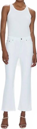 Pistola Denim Womens Lennon High Rise Crop Jeans In Vivid White