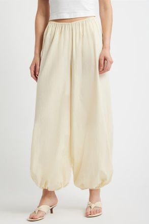 Faithfull The Brand Cove Balloon Pants in Milk at Nordstrom, Size X-Large