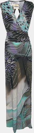 Anna Scholz Multicolor Jersey Digital Print Sleeveless Maxi Dress