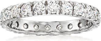Ross-Simons Moissanite Eternity Band in Sterling Silver