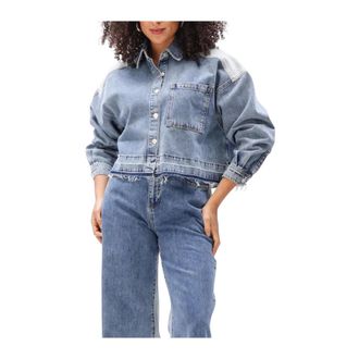 ALIX The Label Alix The Label, Jassen, Dames, Blauw, M, Denim, Woven Mix Denim Blouse