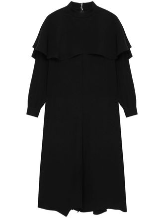 Enfold long sleeve dress - women - Polyester - 38 - Black