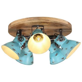 Berkfield Home Ceiling Lamp 25 W Distressed Blue 50x50x25 cm E27 | Size: 50 x 50 x 25 cm
