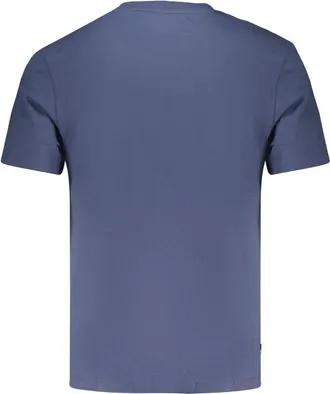 Timberland Logo-Print Cotton T-Shirt - Blue