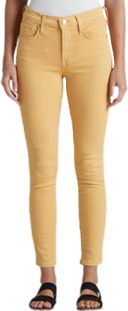 Edwin Pixie Crop Mid Rise Skinny Jeans In Mellow Yellow