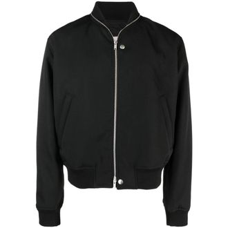 Jil Sander Zipped Wool Bomber Jacket