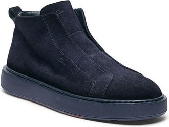 Santoni Victory Laceless Slip-On Sneaker in Blue at Nordstrom, Size 11.5