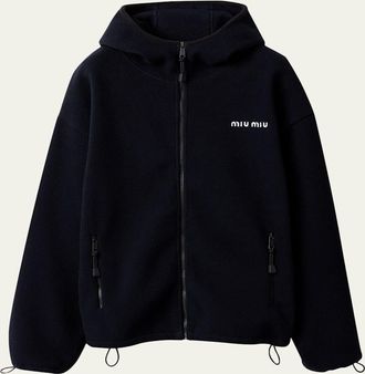 Miu Miu Hooded Fleece Jacket