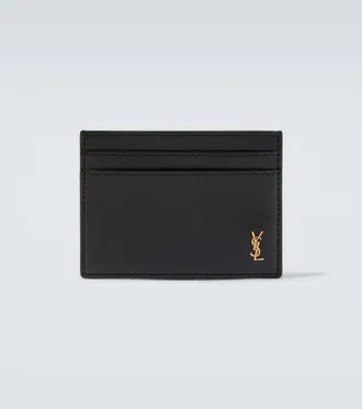 Saint Laurent Tarjetero Cassandre de piel