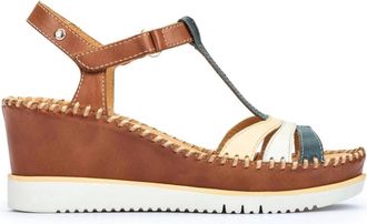 Pikolinos Aguadulce Sandal - Dames - Sleehakken - Veelkleurig - 41 EU - Leer - Schoenen