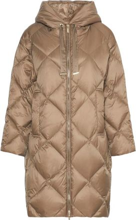 Max Mara Diamond-quilted Hooded Coat