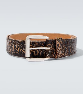 Our Legacy 40mm paisley leather belt