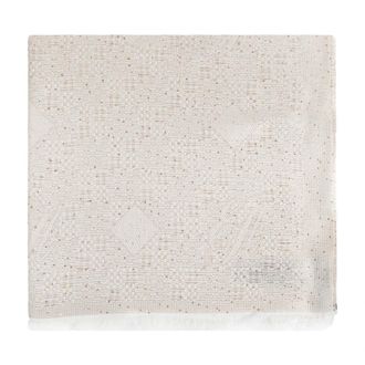 Emporio Armani Scarves, female, Beige, Size: ONE SIZE Stole with micro sequins