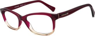 Coach Womens Hc6089 5484 Eyeglasses In Red Sand Gradient