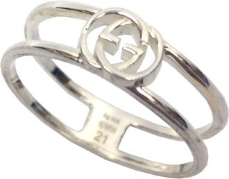 Gucci Silver Silver 925 Band Ring (Pre-Owned)