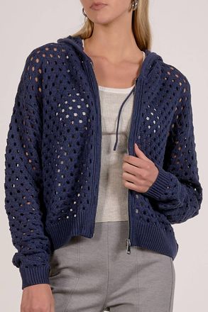 Elan Sofia Sweater Cardigan In Navy