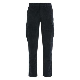 Moorer Straight Trousers, male, Blue, M, Brody-VLL Corduroy Cargo Trousers