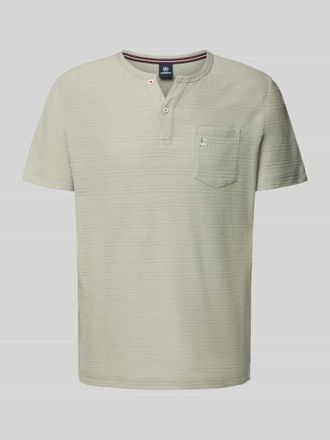 Lerros T-Shirt mit Brusttasche und Label-Stitching Modell SERAFINO in Lind, Gr&ouml;&szlig;e S