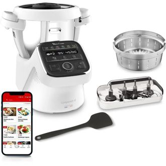 Moulinex Robot De Cocina Multifunci&oacute;n 3l 1550w Blanco/gris - Hf80db10 - Moulinex