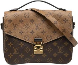 Louis Vuitton Pre-owned Reverse Pochette Metis - Dames - Vintage Handtas - Bruin - ONE Size - Vintage
