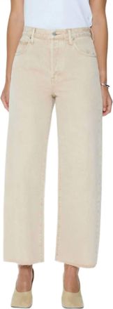 Pistola Denim Tate Crop High Rise Bowed Wide Leg Jean In Dune