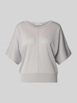 More & More More & More Relaxed Fit Oberteil aus Viskose-Mix in Strick-Optik in Hellgrau, Gr&ouml;&szlig;e 44