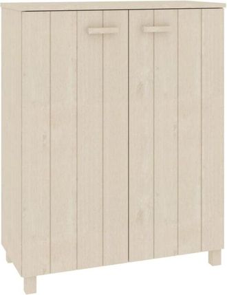 vidaXL Vidaxl - Zapatero hamar madera pino maciza marrón miel 85x40x108 cm
