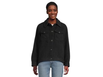 Levi's Wool Shirt Jacket Womens Jacket Navy : LG, Polyester