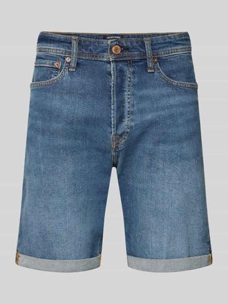 Jack & Jones Jack & Jones Regular Fit Jeansshorts mit Umschlag Modell RICK in Jeansblau, Gr&ouml;&szlig;e XXL